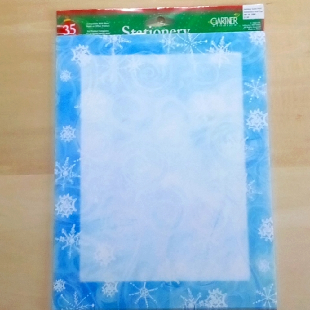 5/$15 Morning Snowfall Letterhead